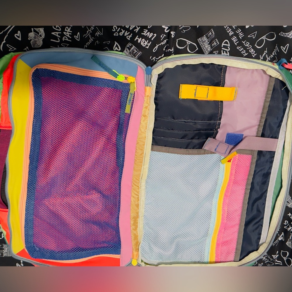 cotopaxi Multi-Color Men's Backpack - Black, Yellow, Red, Green - Picture 3 of 4